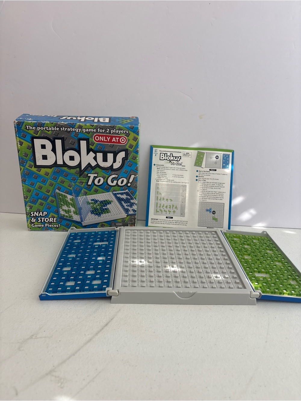 Blokus To Go Complete 2009 Mattel Travel Strategy Game 2 Players